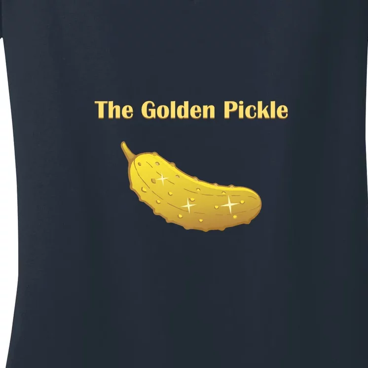 Fun Pickleball, Golden Pickle, Pickleball For Life Women's V-Neck T-Shirt