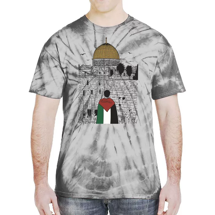 Free Palestine Gaza Palestine Support Tie-Dye T-Shirt