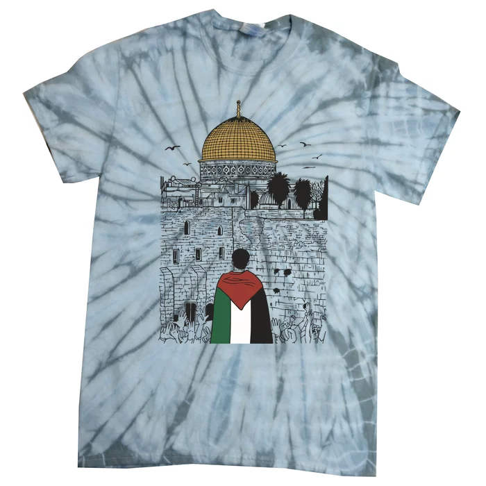 Free Palestine Gaza Palestine Support Tie-Dye T-Shirt