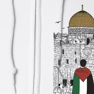 Free Palestine Gaza Palestine Support Full Zip Hoodie