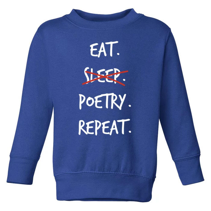 Funny Poetry Gift Poet Cute Gift Toddler Sweatshirt