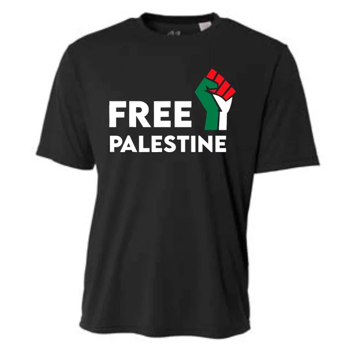 Free Palestine Gaza Flag Freedom For Palestinians Cooling Performance Crew T-Shirt