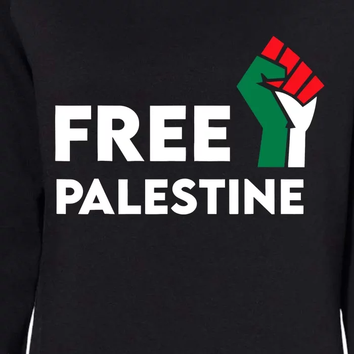 Free Palestine Gaza Flag Freedom For Palestinians Womens California Wash Sweatshirt