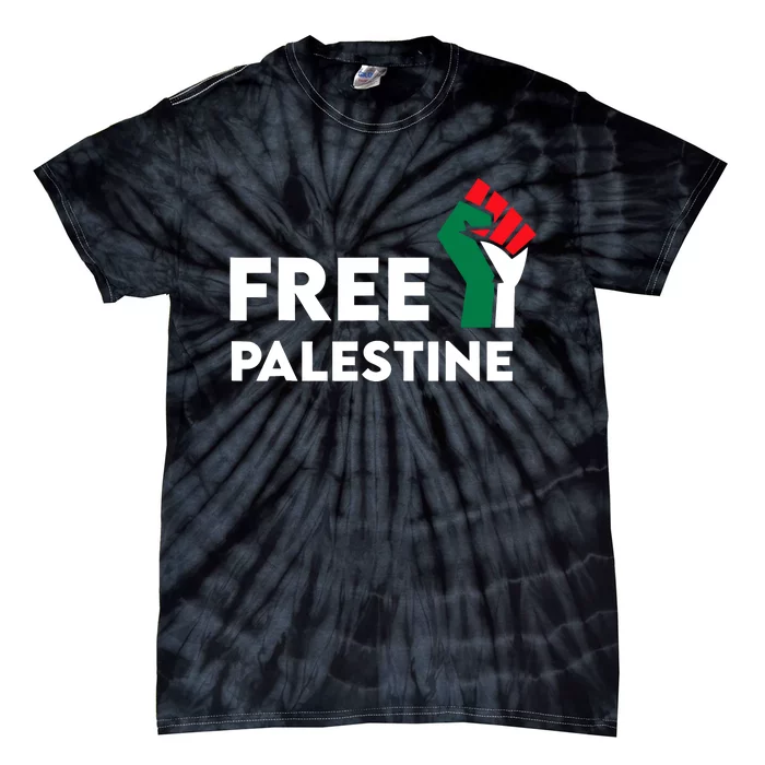 Free Palestine Gaza Flag Freedom For Palestinians Tie-Dye T-Shirt