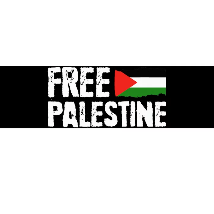 Free Palestine Gaza Flag Arabic Freedom for Palestinians Bumper Sticker