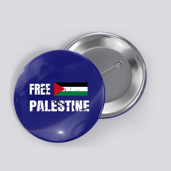 Free Palestine Gaza Flag Arabic Freedom For Palestinians Gift Button