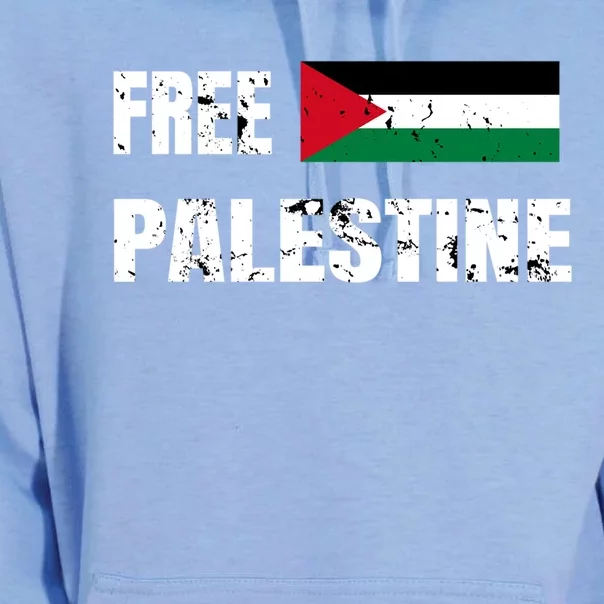 Free Palestine Gaza Flag Arabic Freedom For Palestinians Cool Gift Unisex Surf Hoodie