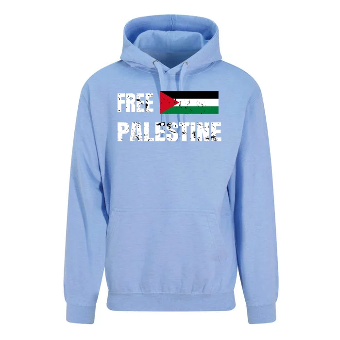 Free Palestine Gaza Flag Arabic Freedom For Palestinians Cool Gift Unisex Surf Hoodie