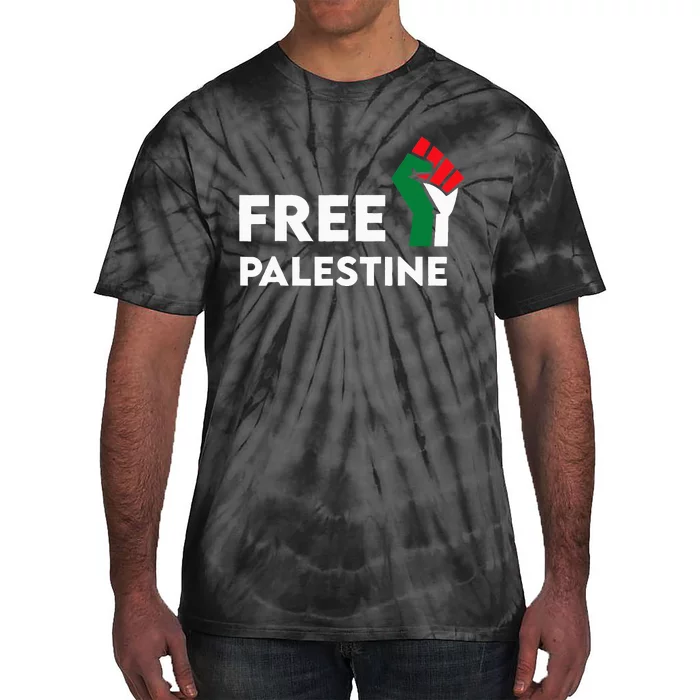 Free Palestine Gaza Flag Freedom for Palestinians Tie-Dye T-Shirt