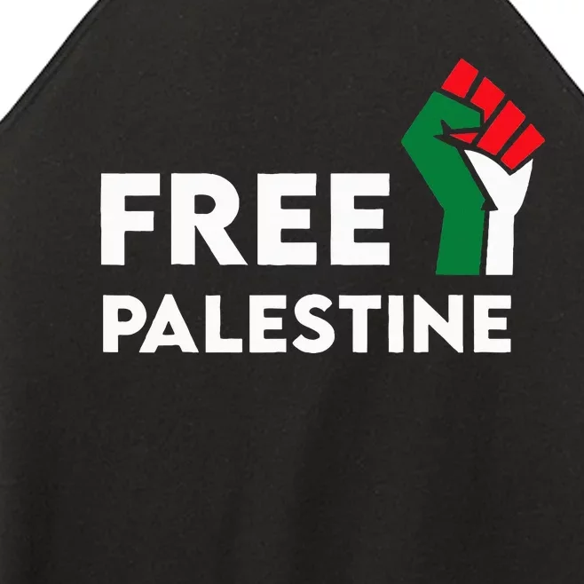 Free Palestine Gaza Flag Freedom for Palestinians Women’s Perfect Tri Rocker Tank