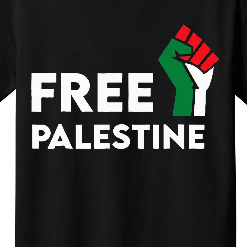 Free Palestine Gaza Flag Freedom for Palestinians Kids T-Shirt