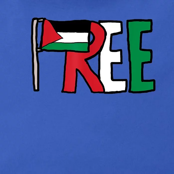 Free Palestine Gaza Palestinian Flag Zip Tote Bag