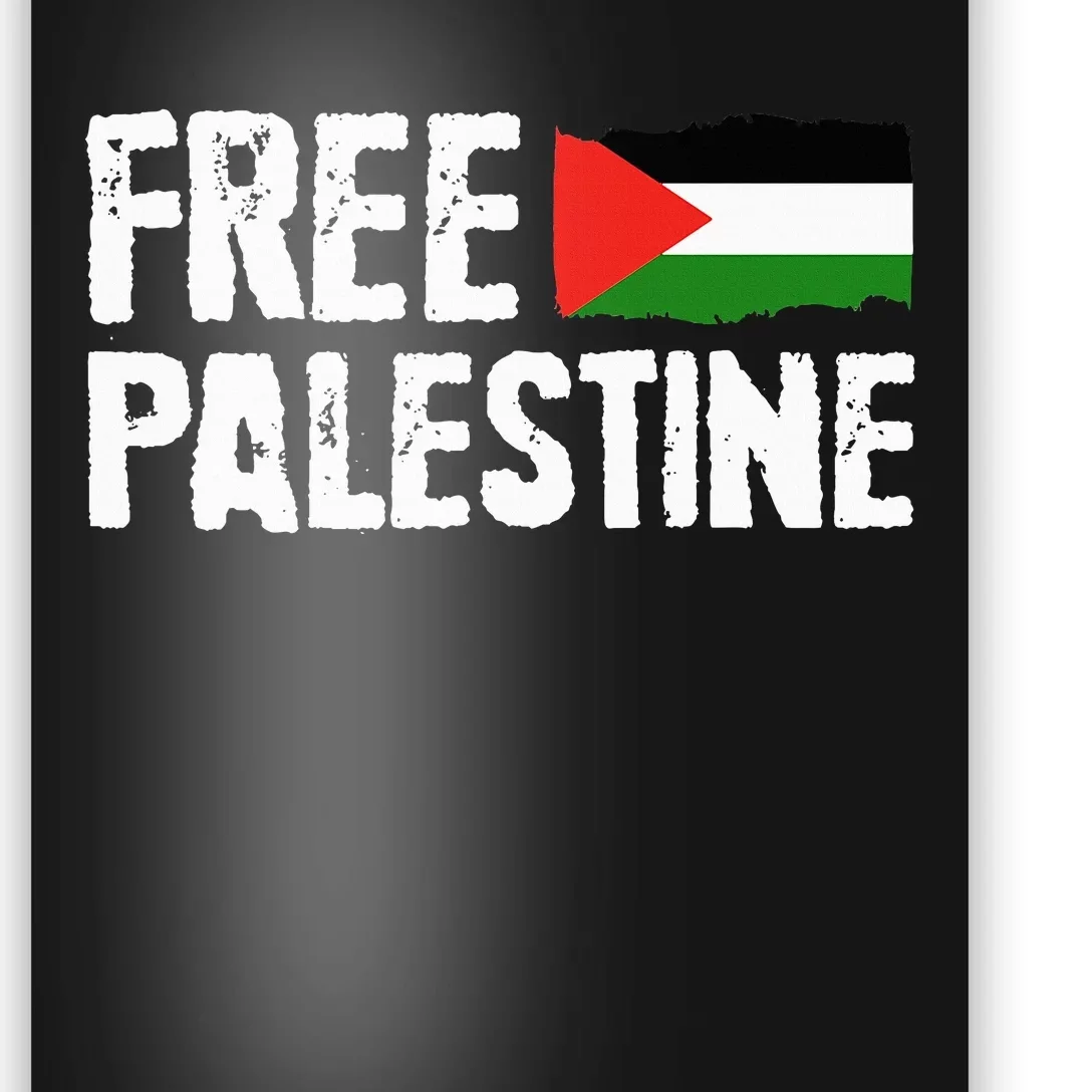 Free Palestine Gaza Flag Arabic Freedom for Palestinians Poster ...