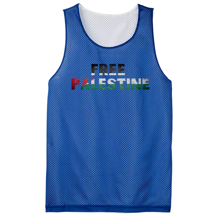 Free Palestine Gaza Flag Arabic Gift Mesh Reversible Basketball Jersey Tank