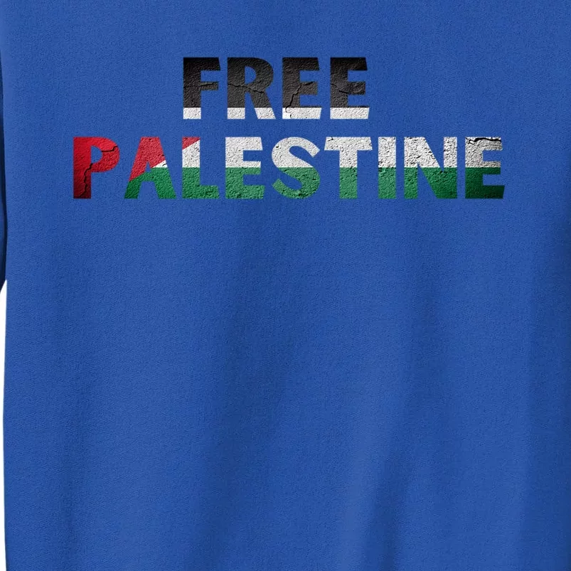 Free Palestine Gaza Flag Arabic Gift Tall Sweatshirt