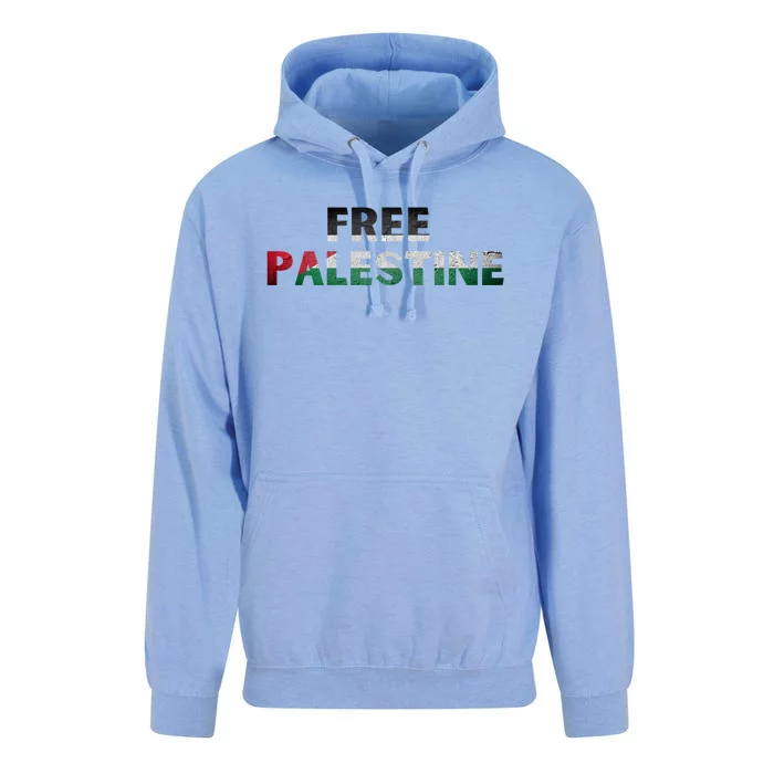 Free Palestine Gaza Flag Arabic Gift Unisex Surf Hoodie