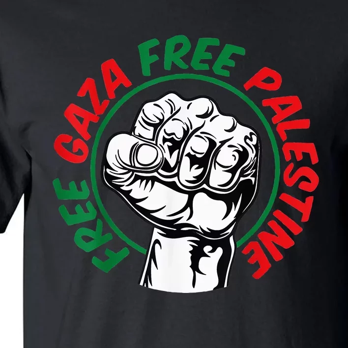 Free Palestine Gaza Flag Freedom for Palestinians Tall T-Shirt