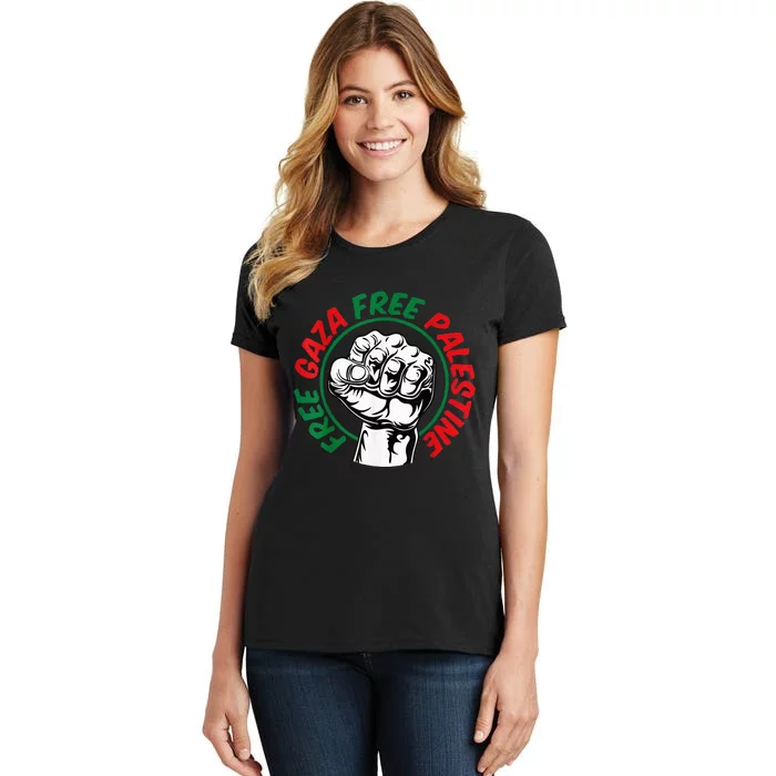 Free Palestine Gaza Flag Freedom for Palestinians Women's T-Shirt