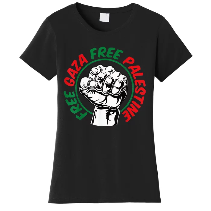 Free Palestine Gaza Flag Freedom for Palestinians Women's T-Shirt