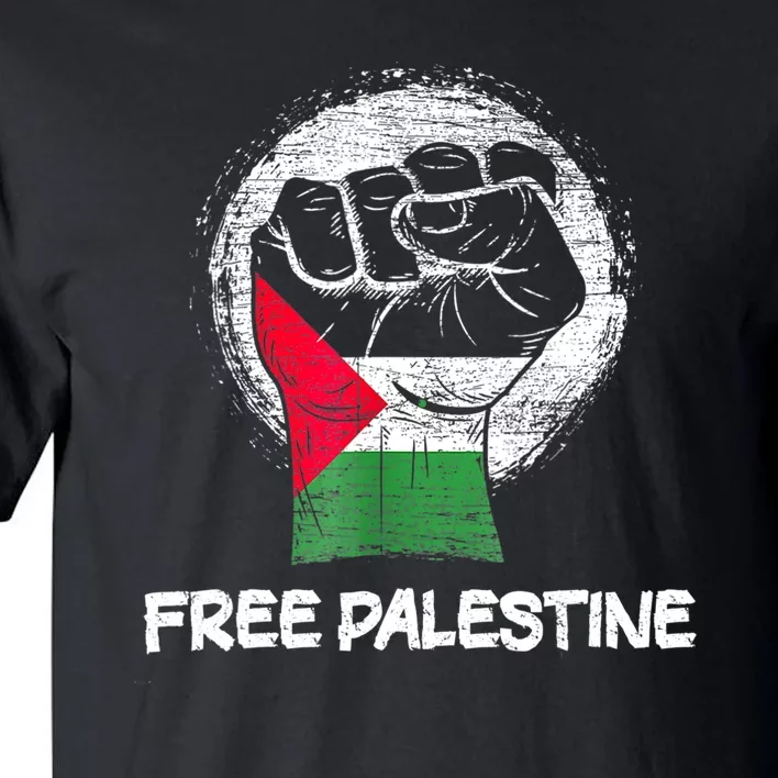 Free Palestine Gaza Palestinian Flag Tall T-Shirt