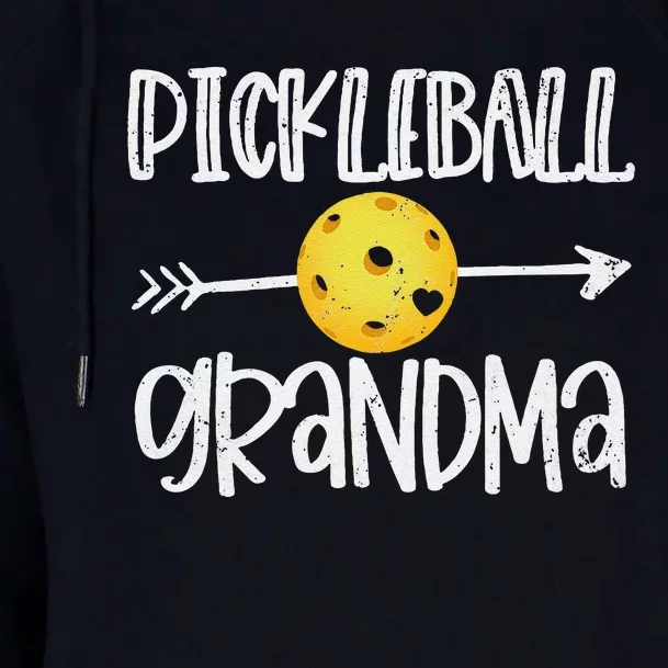 Funny Pickleball Grandma Pickleball Player Gift Womens Funnel Neck Pullover Hood