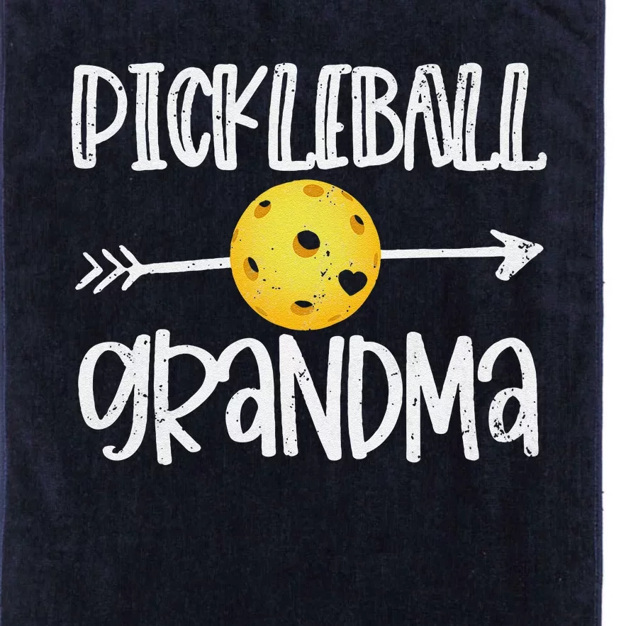 Funny Pickleball Grandma Pickleball Player Gift Platinum Collection Golf Towel