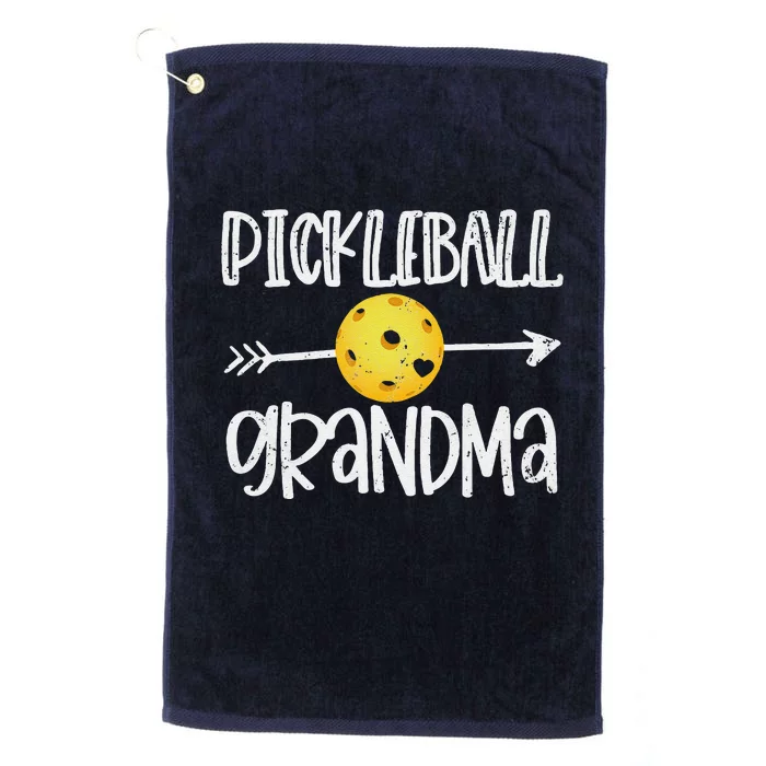 Funny Pickleball Grandma Pickleball Player Gift Platinum Collection Golf Towel