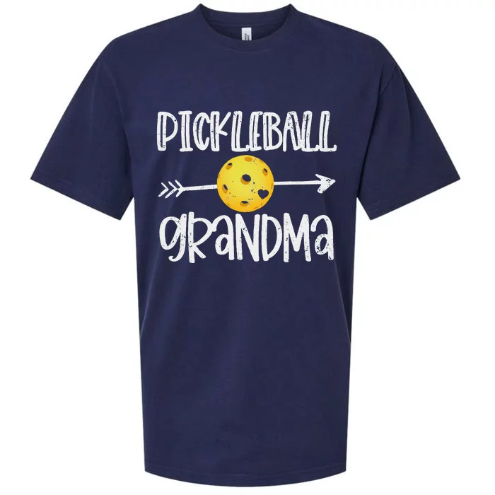 Funny Pickleball Grandma Pickleball Player Gift Sueded Cloud Jersey T-Shirt