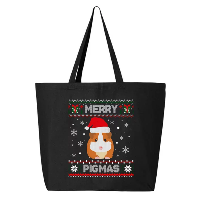 Funny Pigmas Guinea Pig Ugly Christmas 25L Jumbo Tote