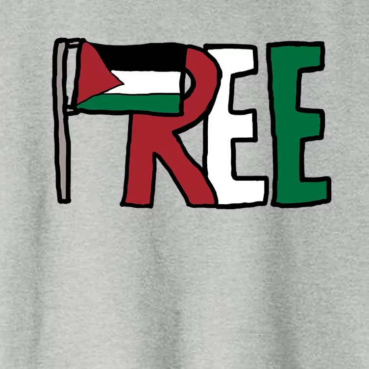 Free Palestine Great Gift Women's Crop Top Tee