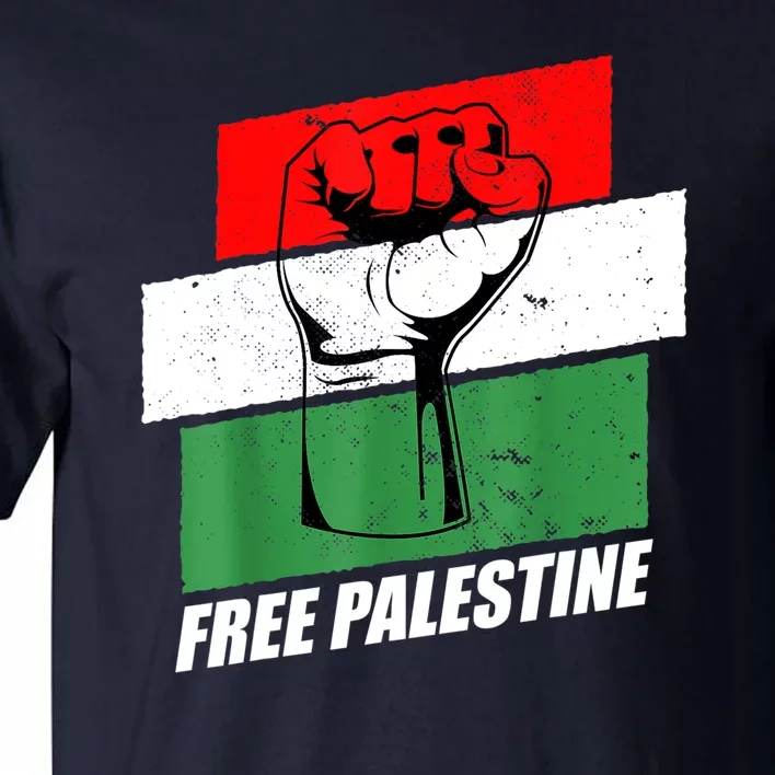 Free Palestine Gaza Palestinian Flag Tall T-Shirt