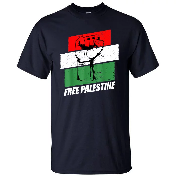 Free Palestine Gaza Palestinian Flag Tall T-Shirt