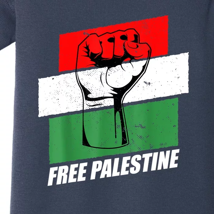 Free Palestine Gaza Palestinian Flag Baby Bodysuit