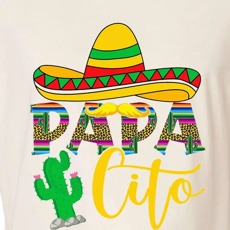 Funny Papacito Grandpa To Be Cinco De Mayo Mexico Fiesta Garment-Dyed Women's Muscle Tee