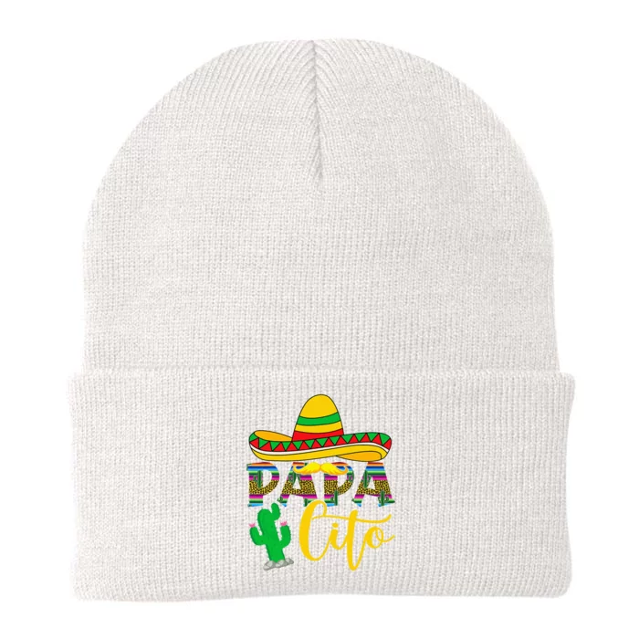 Funny Papacito Grandpa To Be Cinco De Mayo Mexico Fiesta Knit Cap Winter Beanie