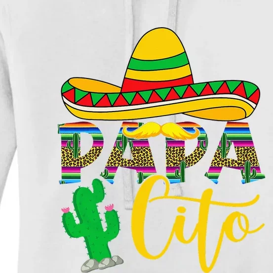 Funny Papacito Grandpa To Be Cinco De Mayo Mexico Fiesta Women's Pullover Hoodie