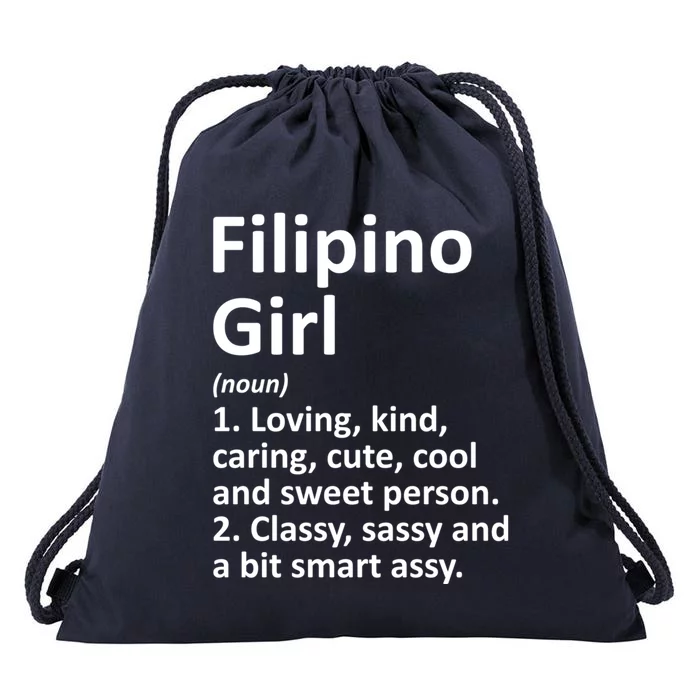 Filipino Philippines Gift Funny Country Roots Descent Gift Drawstring Bag