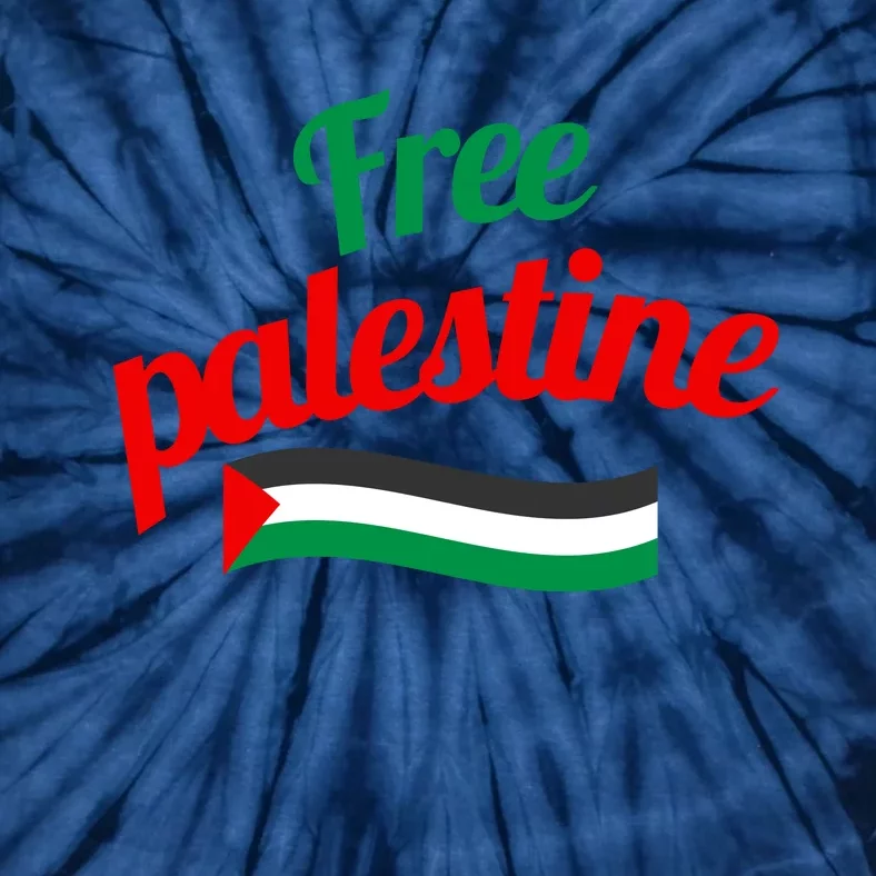 Free Palestine Gaza Flag Arabic Freedom For Palestinians Tie-Dye T-Shirt