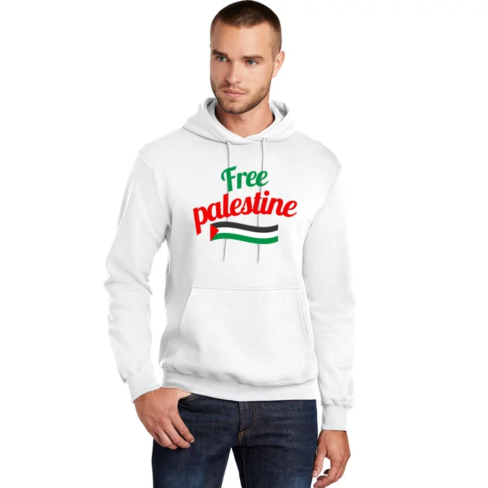 Free Palestine Gaza Flag Arabic Freedom For Palestinians Hoodie