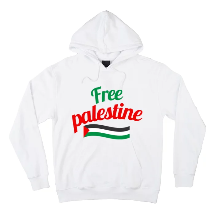 Free Palestine Gaza Flag Arabic Freedom For Palestinians Hoodie