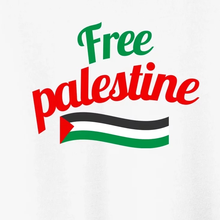 Free Palestine Gaza Flag Arabic Freedom For Palestinians Toddler T-Shirt