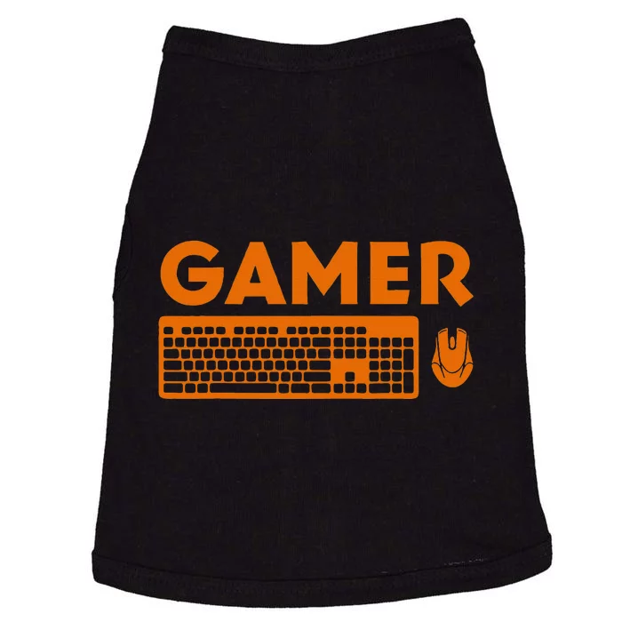 Funny Pc Gamer Keyboard Video Computer Gaming Lovers Outfit Doggie Tank