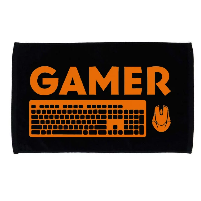 Funny Pc Gamer Keyboard Video Computer Gaming Lovers Outfit Microfiber Hand Towel