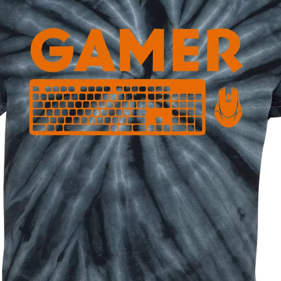 Funny Pc Gamer Keyboard Video Computer Gaming Lovers Outfit Kids Tie-Dye T-Shirt