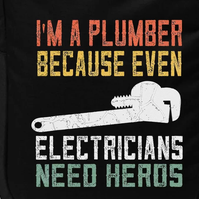 Funny Plumber Gifts For Retro Plumbing Impact Tech Backpack