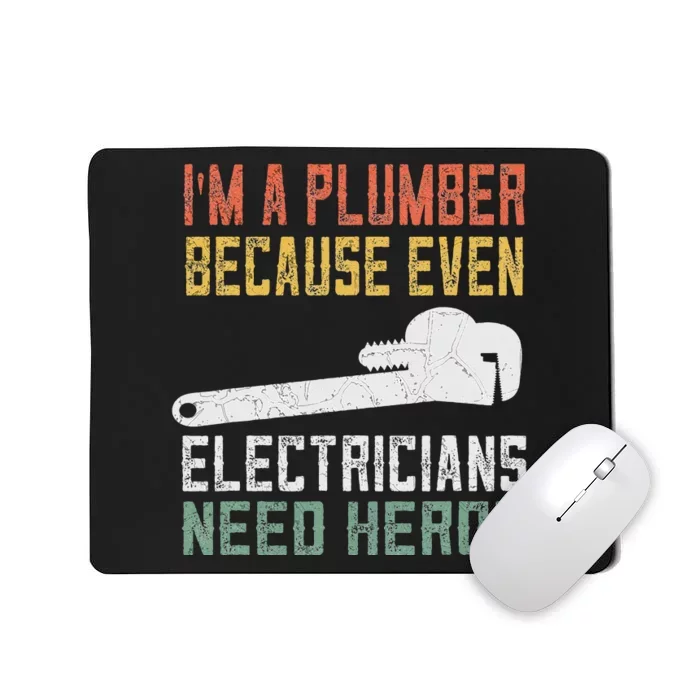 Funny Plumber Gifts For Retro Plumbing Mousepad