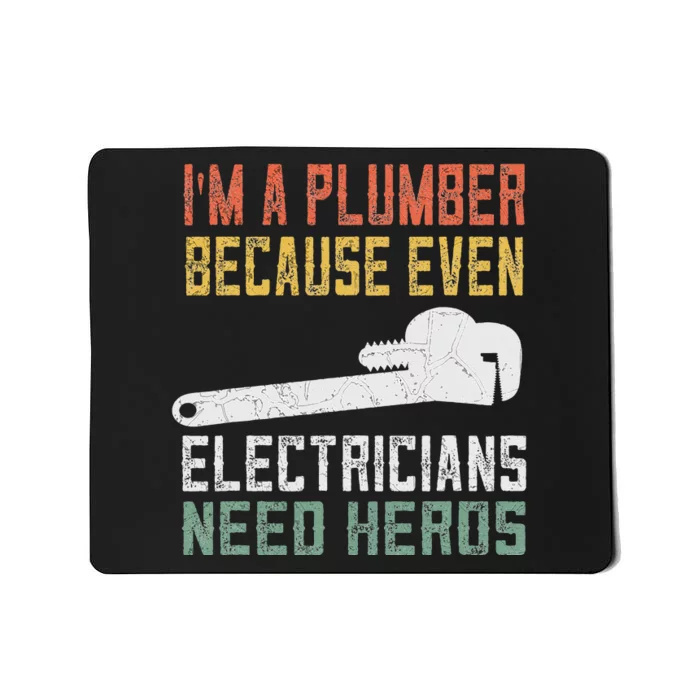 Funny Plumber Gifts For Retro Plumbing Mousepad