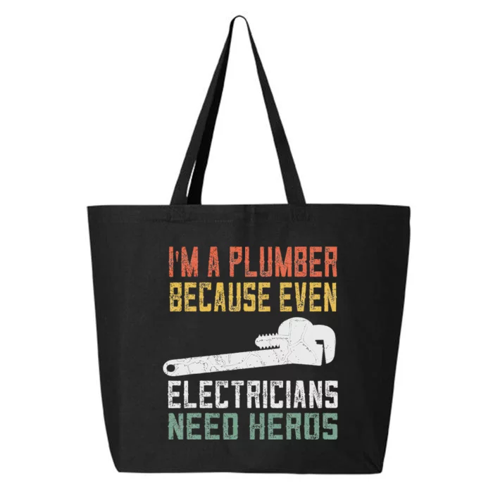 Funny Plumber Gifts For Retro Plumbing 25L Jumbo Tote