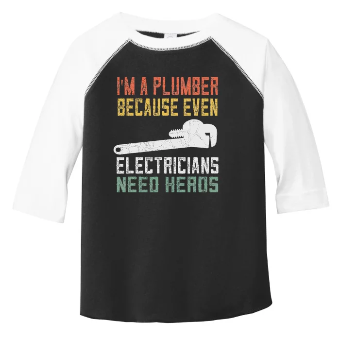 Funny Plumber Gifts For Retro Plumbing Toddler Fine Jersey T-Shirt