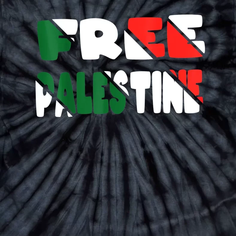 Free Palestine Gaza Palestinian Flag Tie-Dye T-Shirt